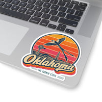 Oklahoma Retro Sunset Sticker