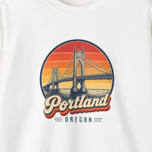 Portland Retro Sunset Sweatshirt
