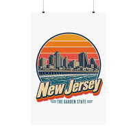 New Jersey Atlantic City Skyline Poster