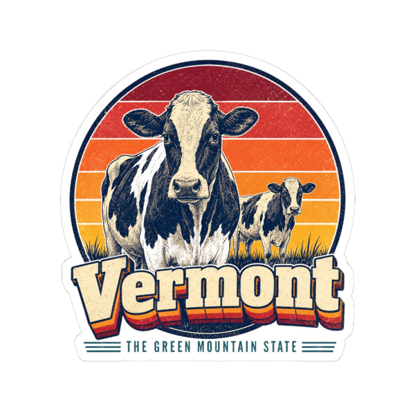 Vermont Dairy Cows Sticker