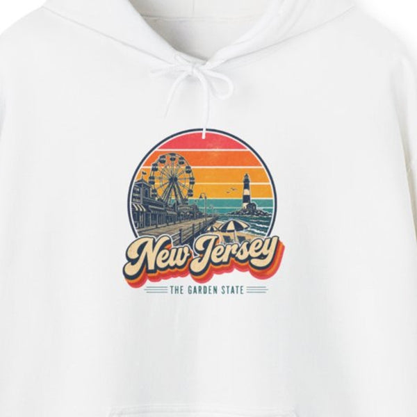 New Jersey Retro Sunset Hoodie