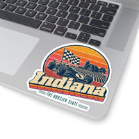 Indiana Retro Sunset Sticker