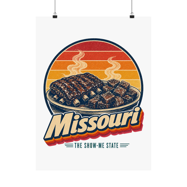 Missouri Bbq Ribs And Burnt Ends Poster