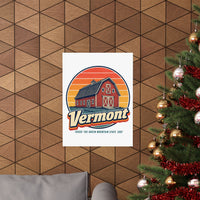 Vermont Red Barn Poster