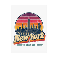New York Retro Sunset Poster