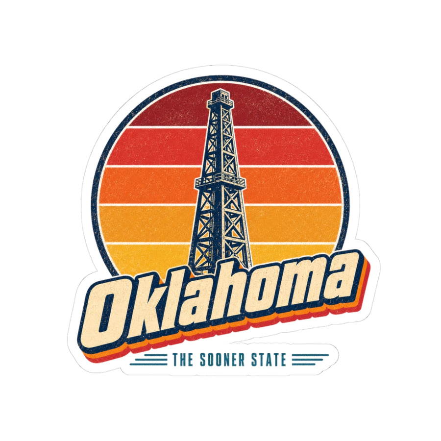 Oklahoma Oil Derrick Sticker