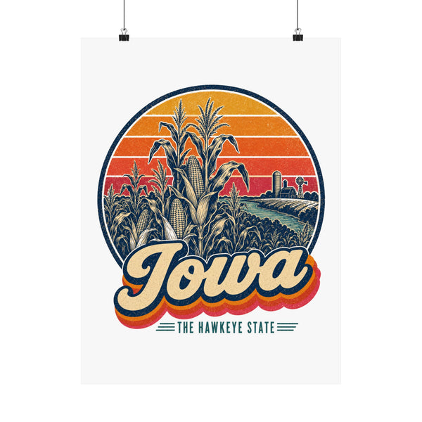 Iowa Corn Stalks Poster