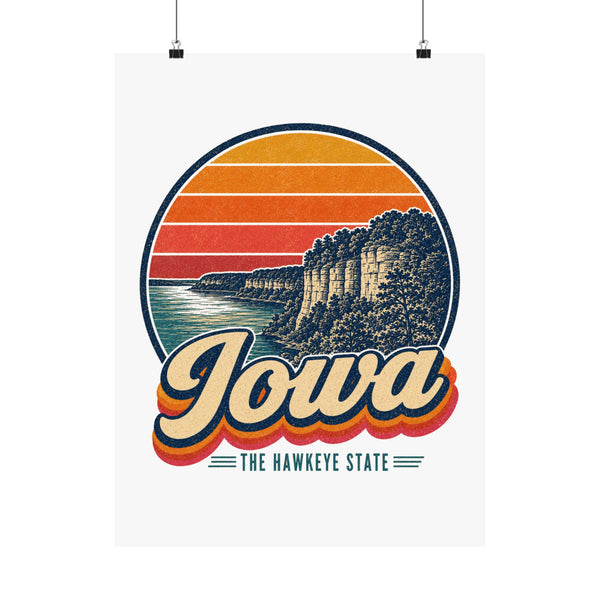 Iowa Mississippi River Bluffs Poster