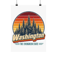 Washington Evergreen Forest Poster