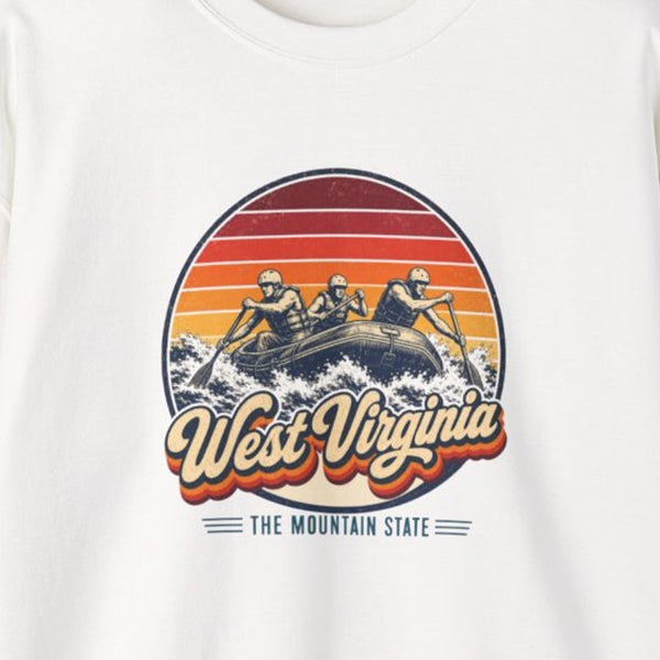 West Virginia Whitewater Rafting Sweatshirt