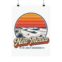 New Mexico White Sands Dunes Poster