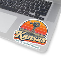 Kansas Prairie Windmill Sticker