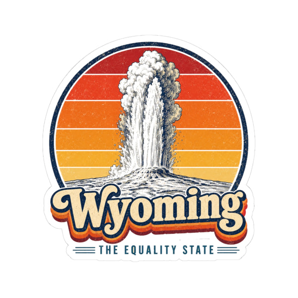 Wyoming Old Faithful Geyser Sticker