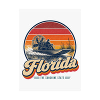 Florida Everglades Airboat Poster