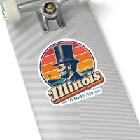 Illinois Lincoln Stovepipe Hat Sticker