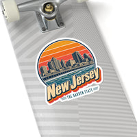 New Jersey Atlantic City Skyline Sticker