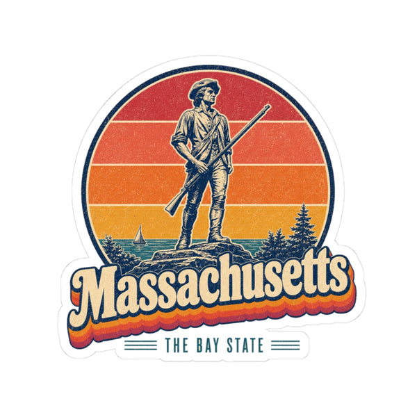 Massachusetts Minuteman Statue Sticker