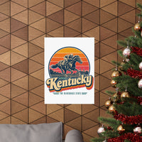 Kentucky Racehorse And Jockey Poster