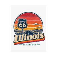 Illinois Route 66 Start Sign Poster