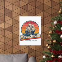 Massachusetts Mayflower Ship Poster