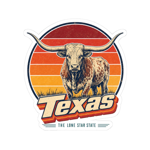 Texas Longhorn Steer Sticker