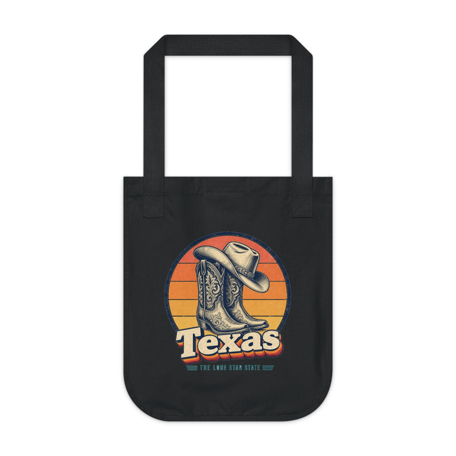 Texas Cowboy Boots Hat Tote Bag