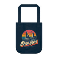 Rhode Island Retro Sunset Tote Bag
