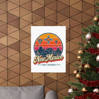 New Mexico Retro Sunset Poster
