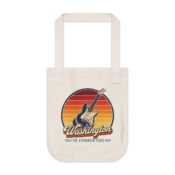 Washington Grunge Guitar Tote Bag