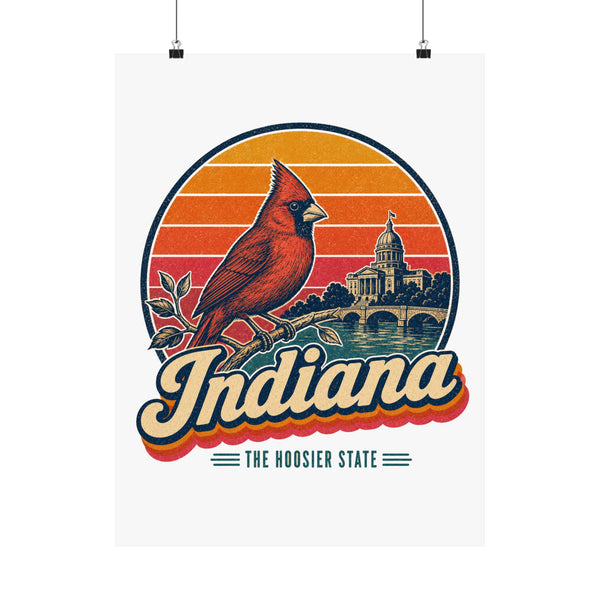Indiana Cardinal Poster