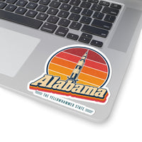 Alabama Saturn V Rocket Sticker