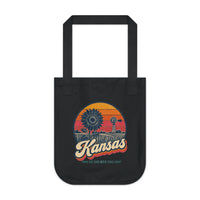 Kansas Retro Sunset Tote Bag