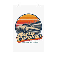North Carolina Stock Car Racing Poster