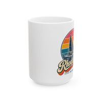 Rhode Island Retro Sunset Mug