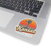 Kansas Prairie Windmill Sticker