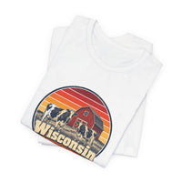 Wisconsin Dairy Cows Red Barn Tee