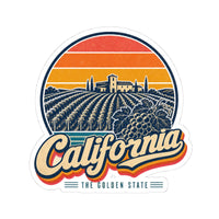 California Wine Country Vineyards Sticker