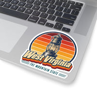 West Virginia Coal Miners Lantern Sticker