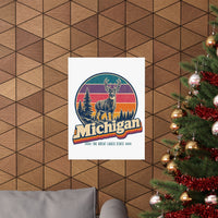Michigan White Tailed Deer Poster