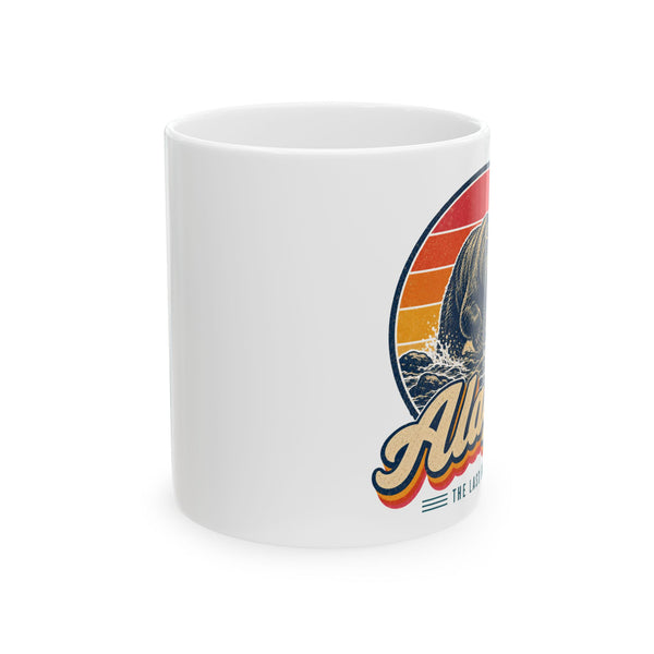 Alaska Grizzly Bear Catching Salmon Mug