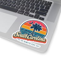 South Carolina Retro Sunset Sticker