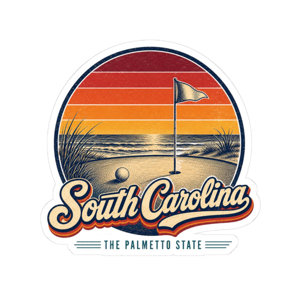 South Carolina Coastal Golf Sticker