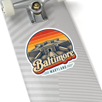 Baltimore Retro Sunset Sticker