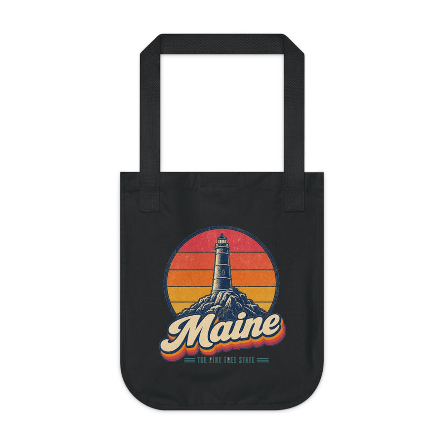 Maine Rocky Coast Lighthouse Tote Bag
