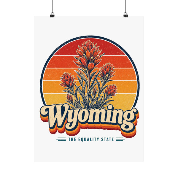 Wyoming Indian Paintbrush Poster