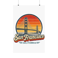 San Francisco Retro Sunset Poster