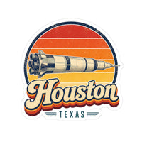 Houston Retro Sunset Sticker