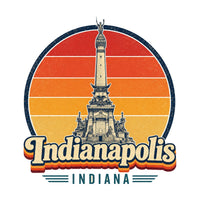 Indianapolis Retro Sunset Tee