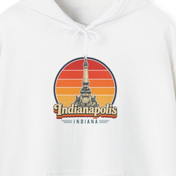 Indianapolis Retro Sunset Hoodie