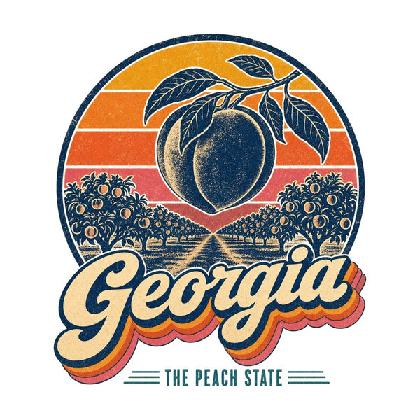Georgia Retro Sunset Tee
